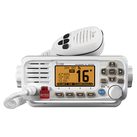 Icom Marine VHF Transceiver - IC-M330GE - White