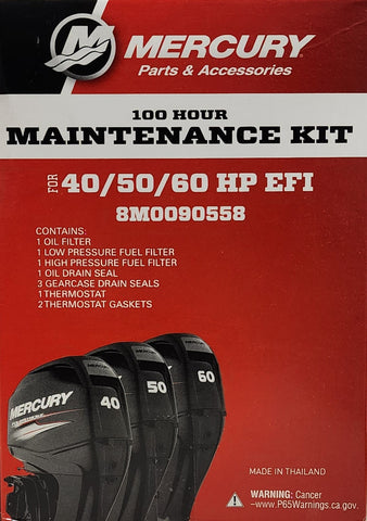 8M0090558 - 100Hour Service Kit 40/50/60hp EFI